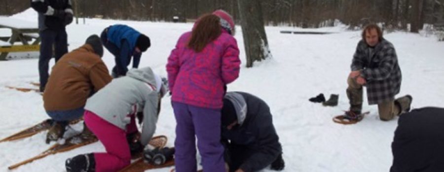 snowshoeing