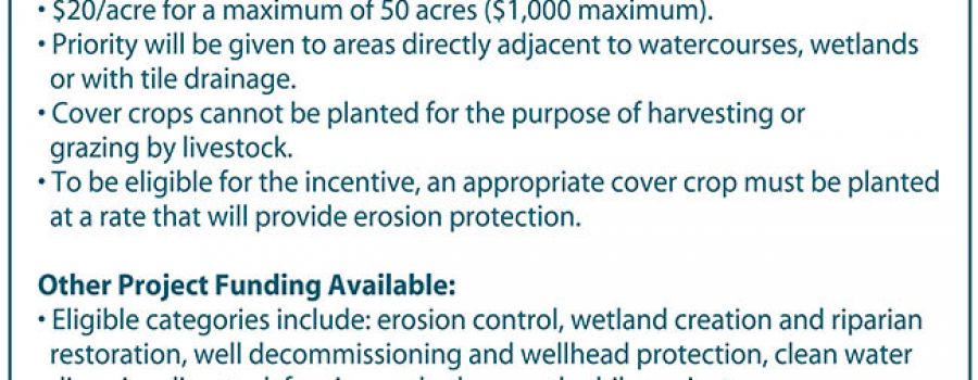 Cover Crop Funding Available through Elgin Clean Water Project