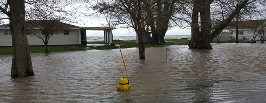 flooding along L. Erie