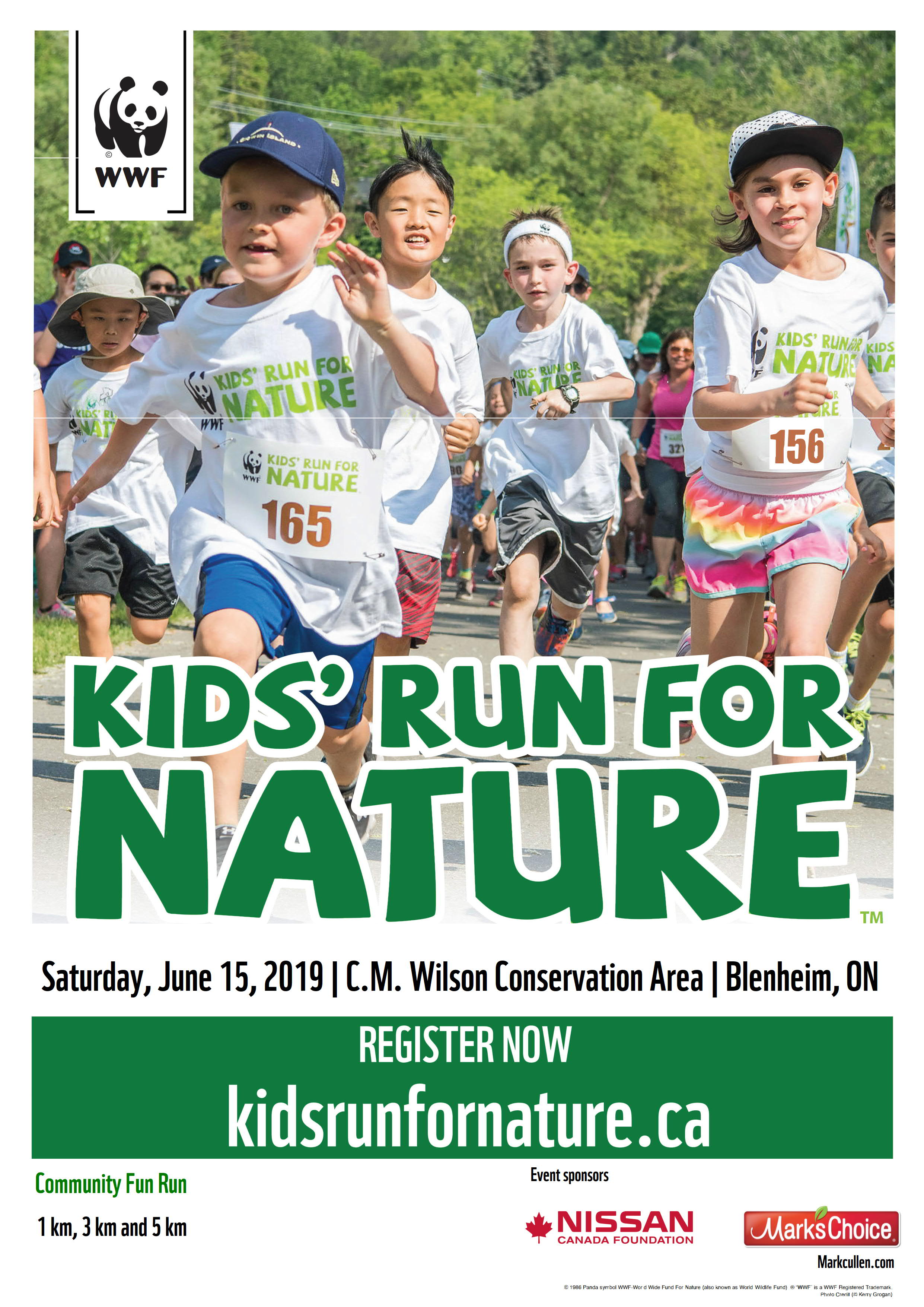 Kids' Run for Nature poster 2019