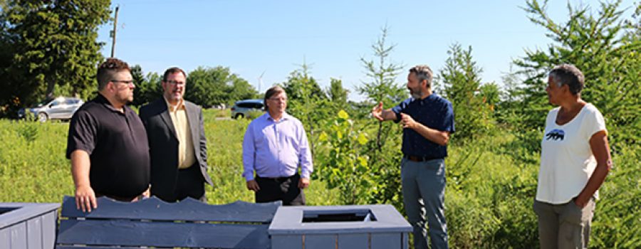 Media event Violet Shadd's wetland July 14 2020