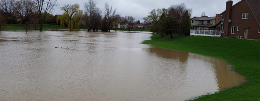 flooded thames river