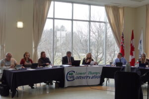 Board of Directors at a long table.